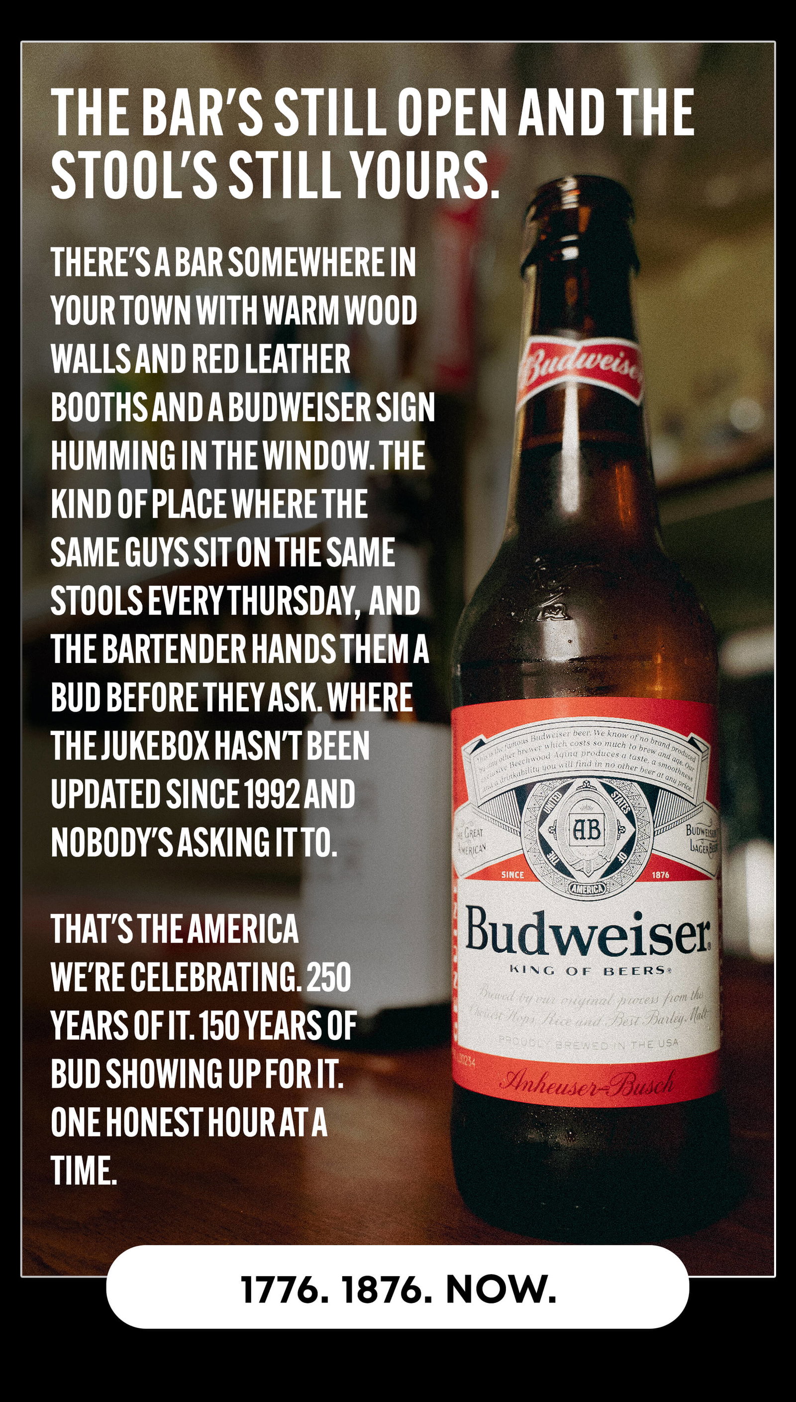 The bar's still open...