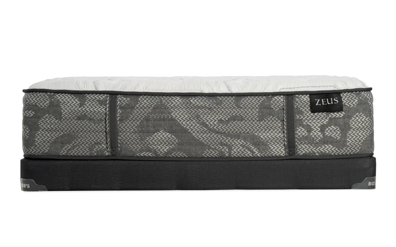 Zeus 13'' Full Firm Low Profile Mattress Set