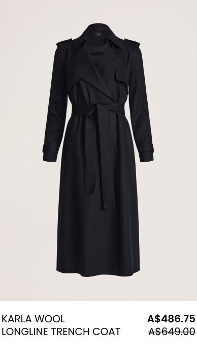 Karla Wool Longline Trench Coat
