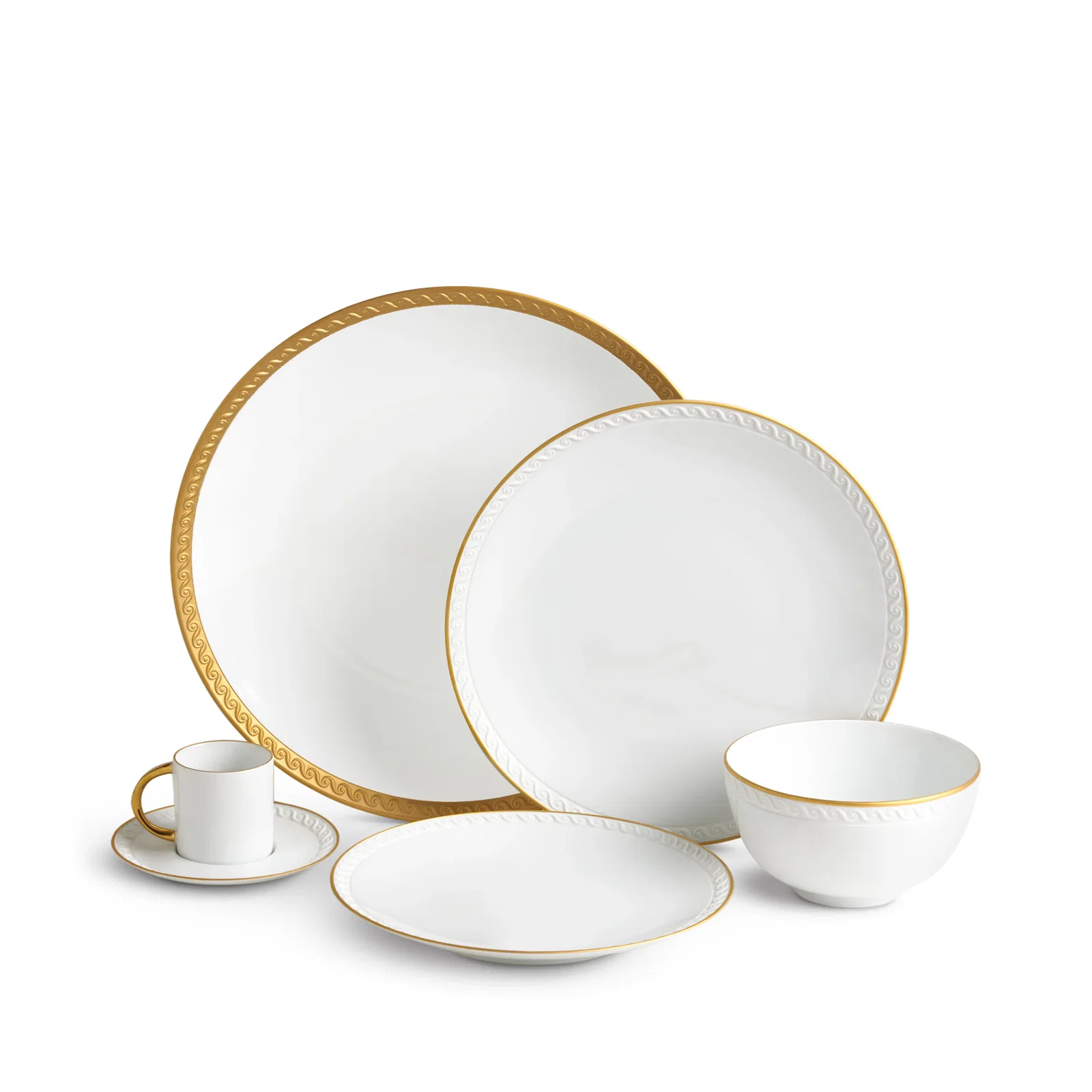 Image of Neptune Dinnerware Set - Gold