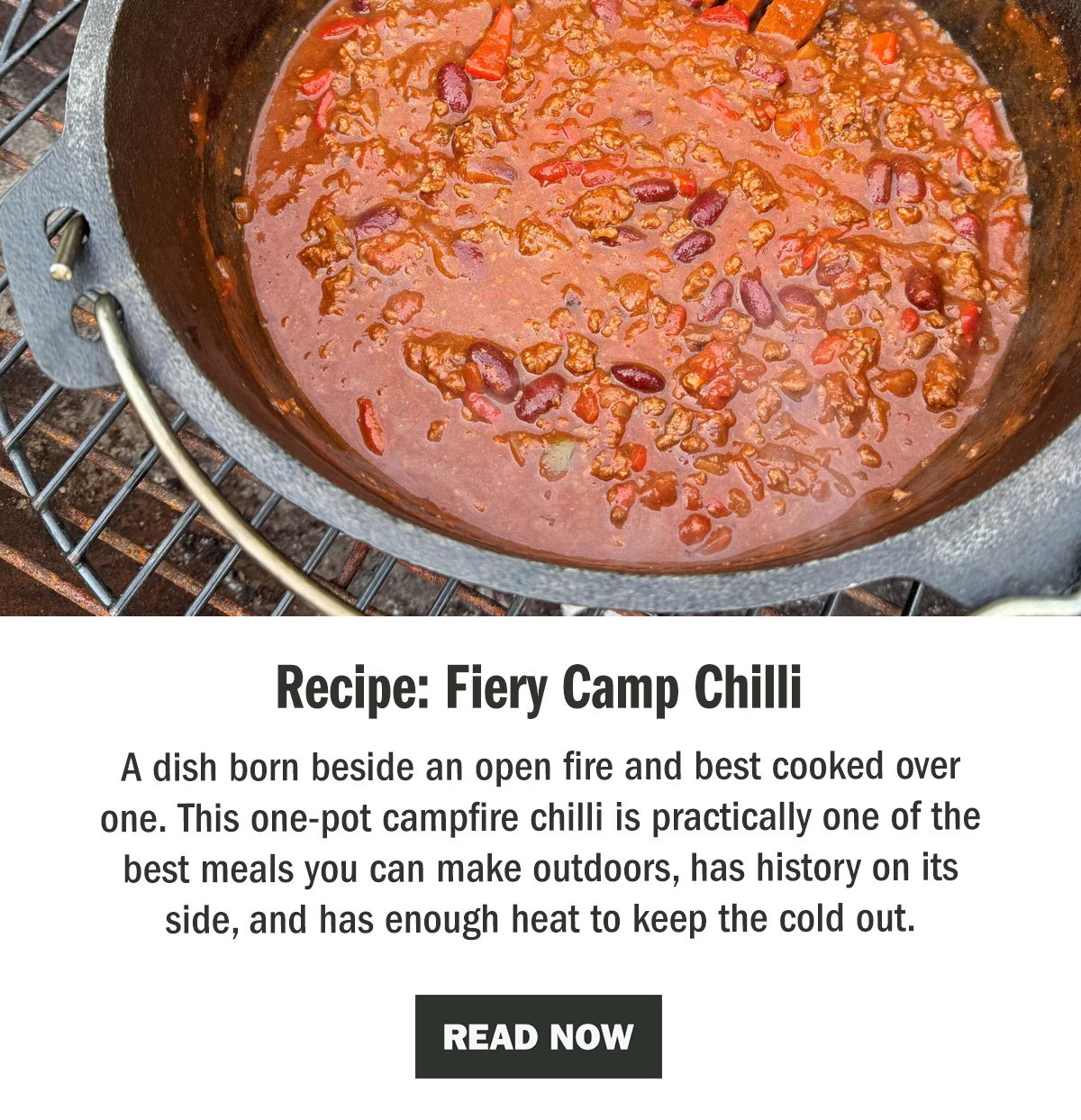 Recipe: Fiery Camp Chilli | The WildBounds Journal