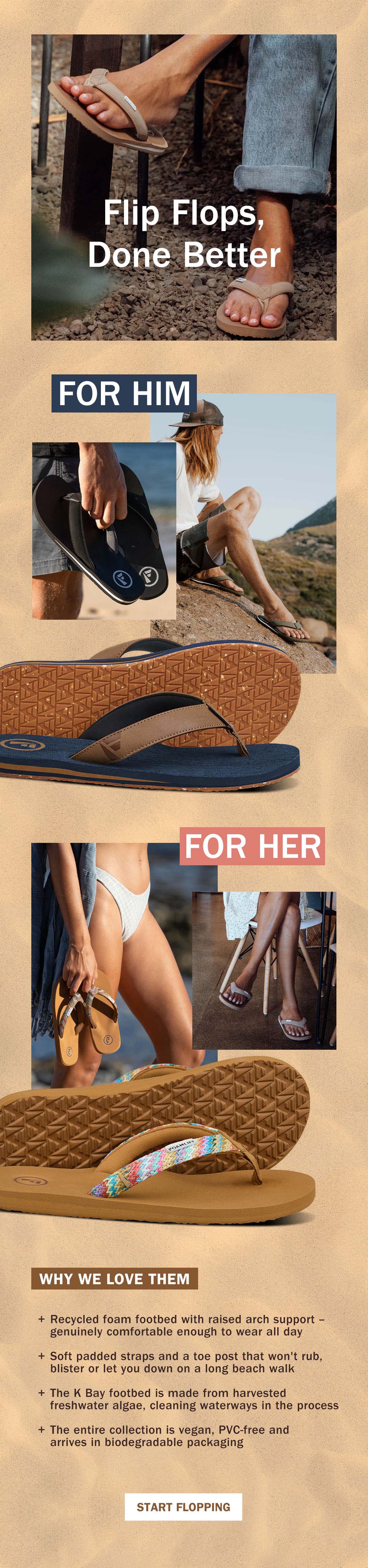 FoamLife | Men's & Women's Flip Flops | WildBounds