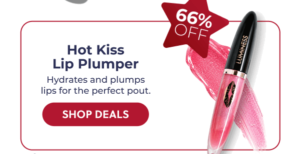 INTRODUCING HOT KISS LIP PLUMPER: Hydrates and plumps for the perfect pout!