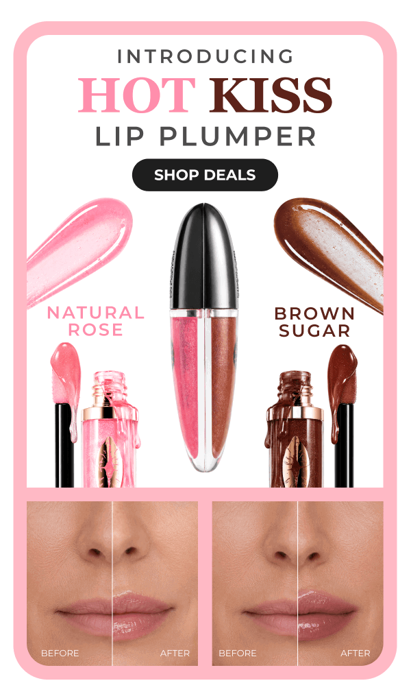 INTRODUCING HOT KISS LIP PLUMPER: Hydrates and plumps for the perfect pout!