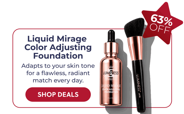 LIQUID MIRAGE COLOR ADJUSTING FOUNDATION: With SPF primer protection and skin loving ingredients.