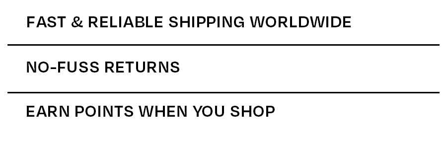 FAST SHIPPING, EASY RETURNS, & EARN POINTS
