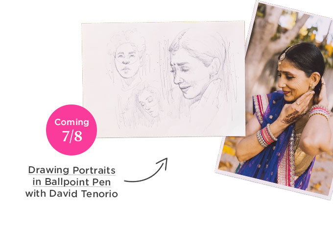 July 8 - David Tenorio - Drawing Portraits in Ballpoint Pen