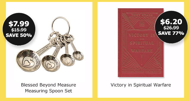 Blessed Beyond Measure Measuring Spoon Set | Victory in Spiritual Warfare
