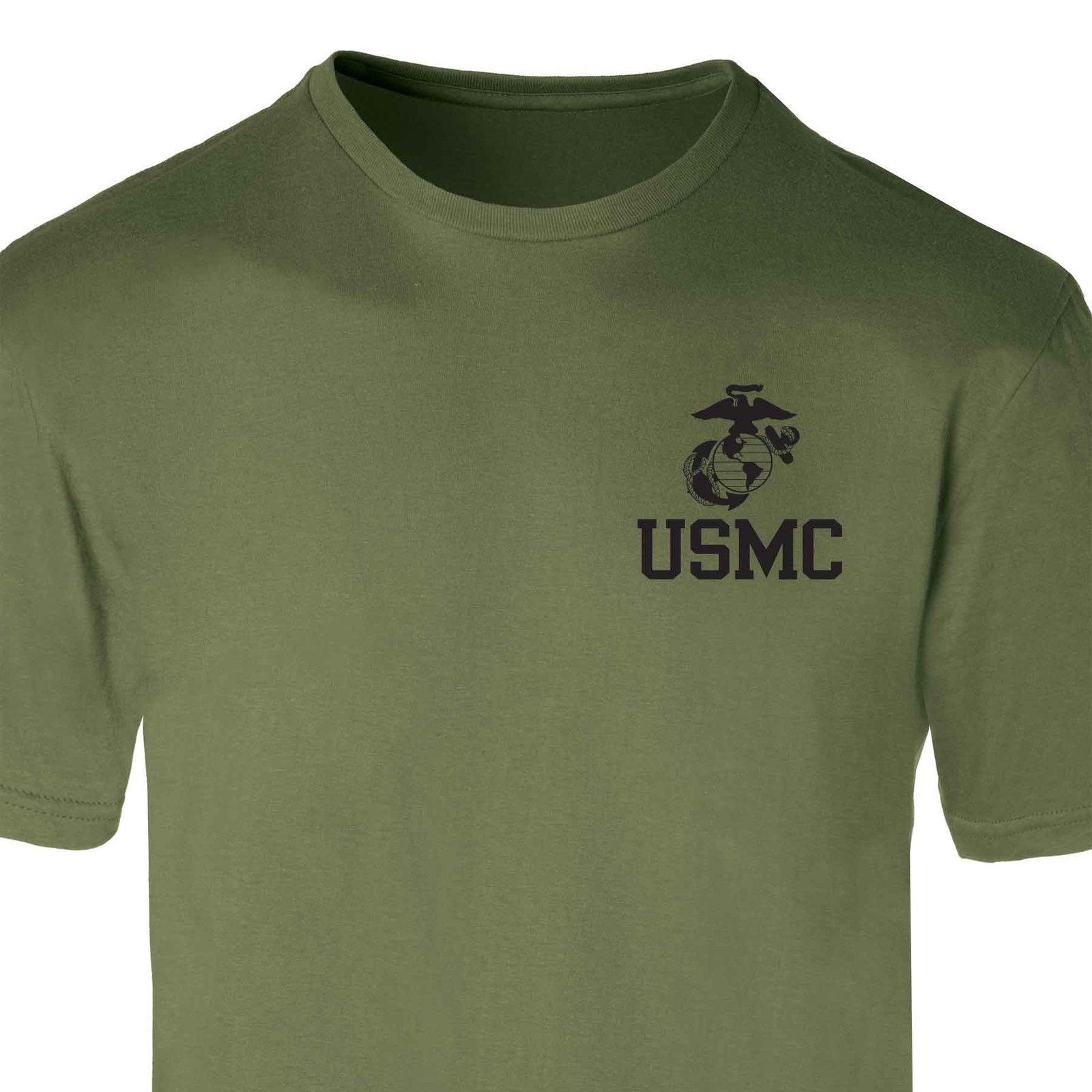 Image of USMC Eagle, Globe, and Anchor T-Shirt – OD Green