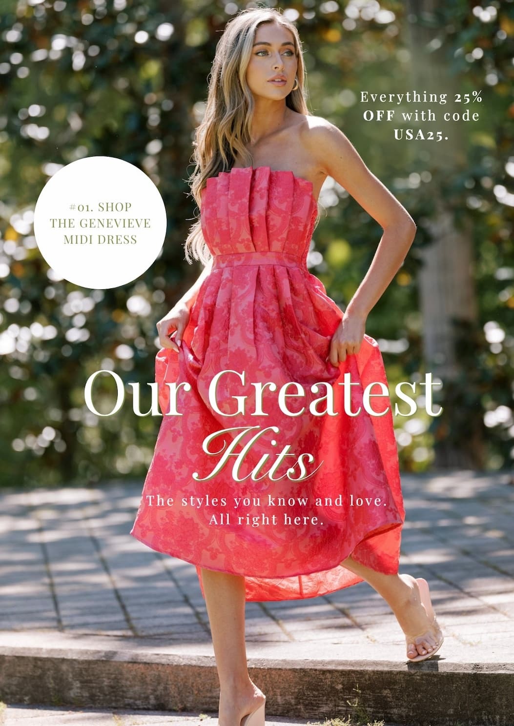 Our Greatest Hits. Shop the Genevieve Dress.
