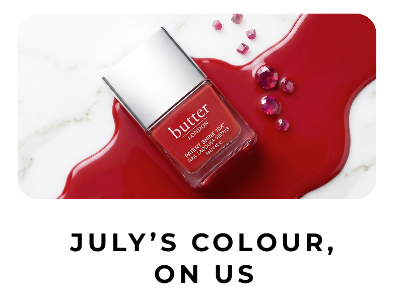 Red, White & Blue Done Right: Free Mini Come to Bed Red on $50+ - July's Colour, On Us