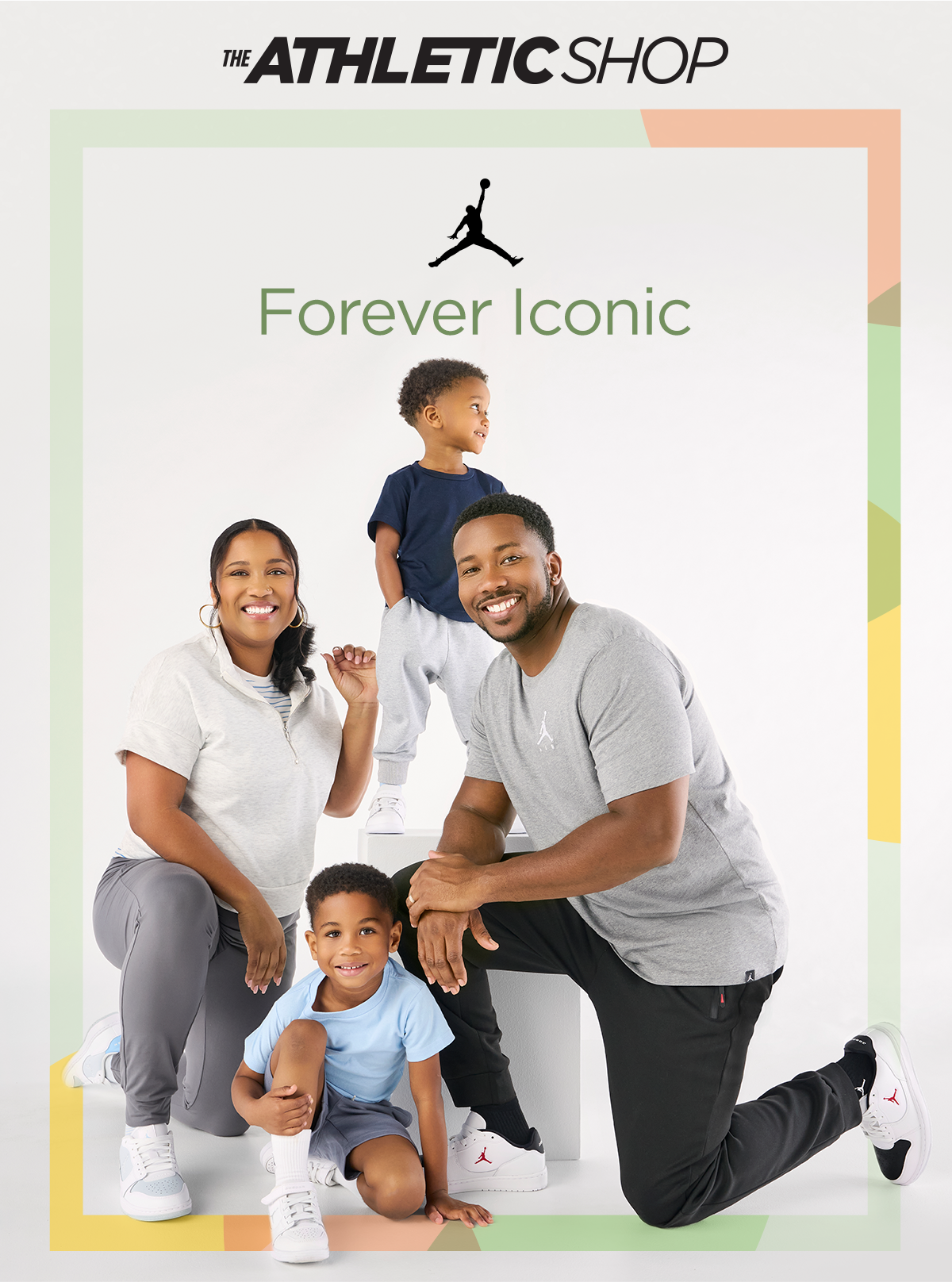 The Athletic Shop | Jordan | Forever Iconic| Lifestyle Image of Jordan Sneaker Styles