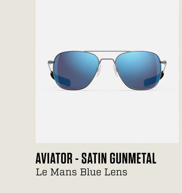 Aviator - Satin Gunmetal & Le Mans Blue