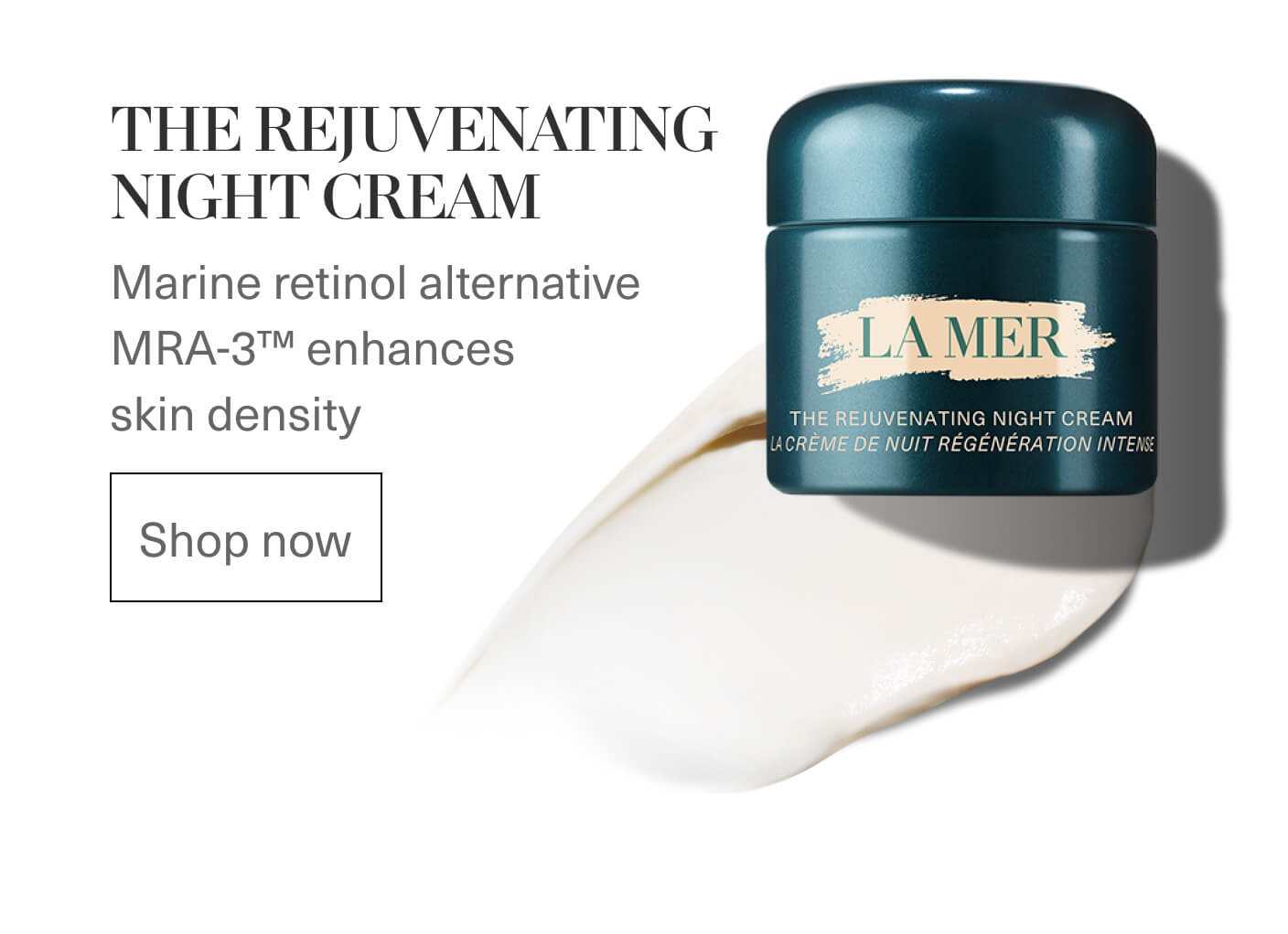 THE REJUVENATING NIGHT CREAM | Marine retinol alternative MRA-3ᵀᴹ enhances skin density | Shop now