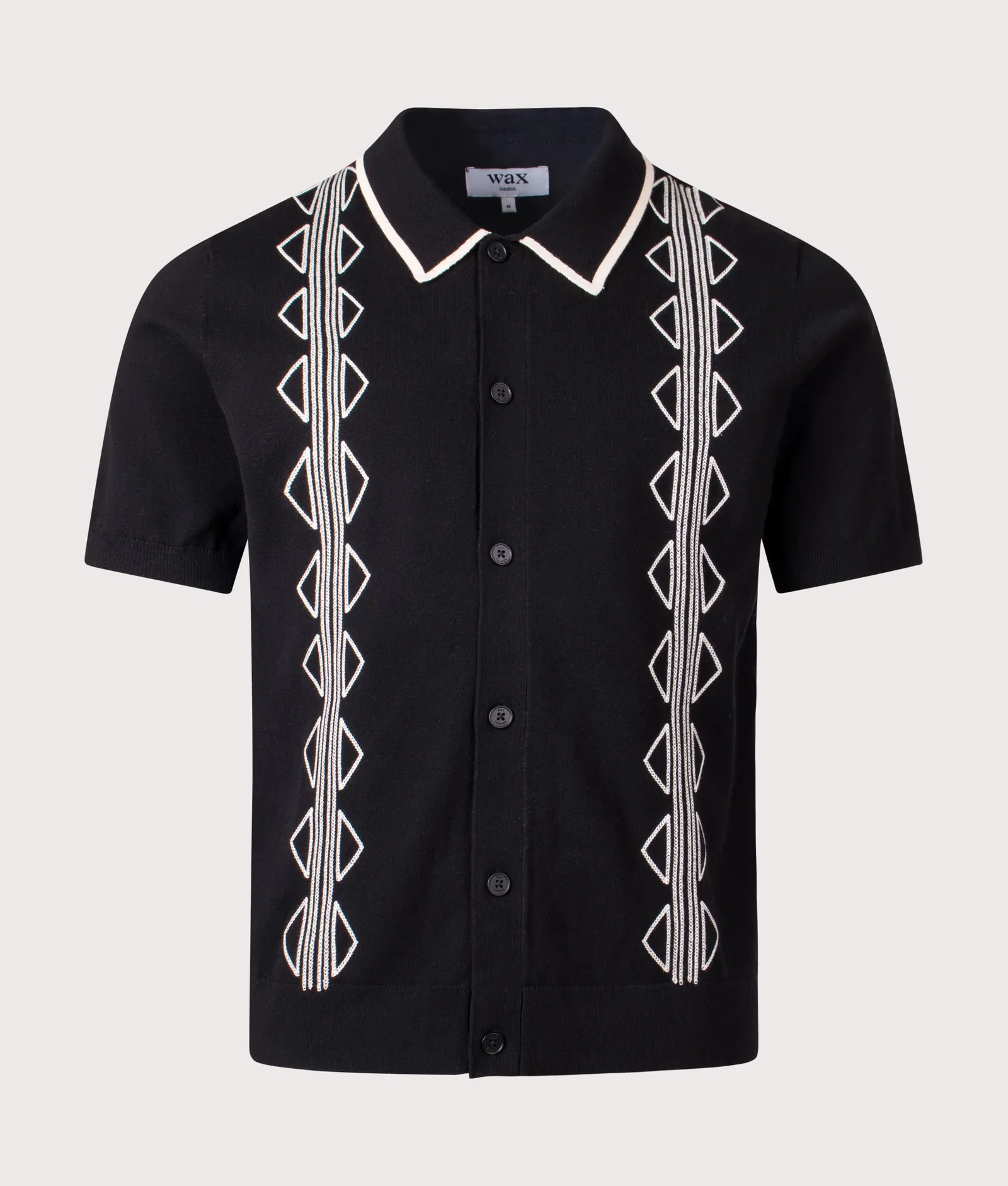 Tellaro Flower Jacquard Short Sleeve Shirt