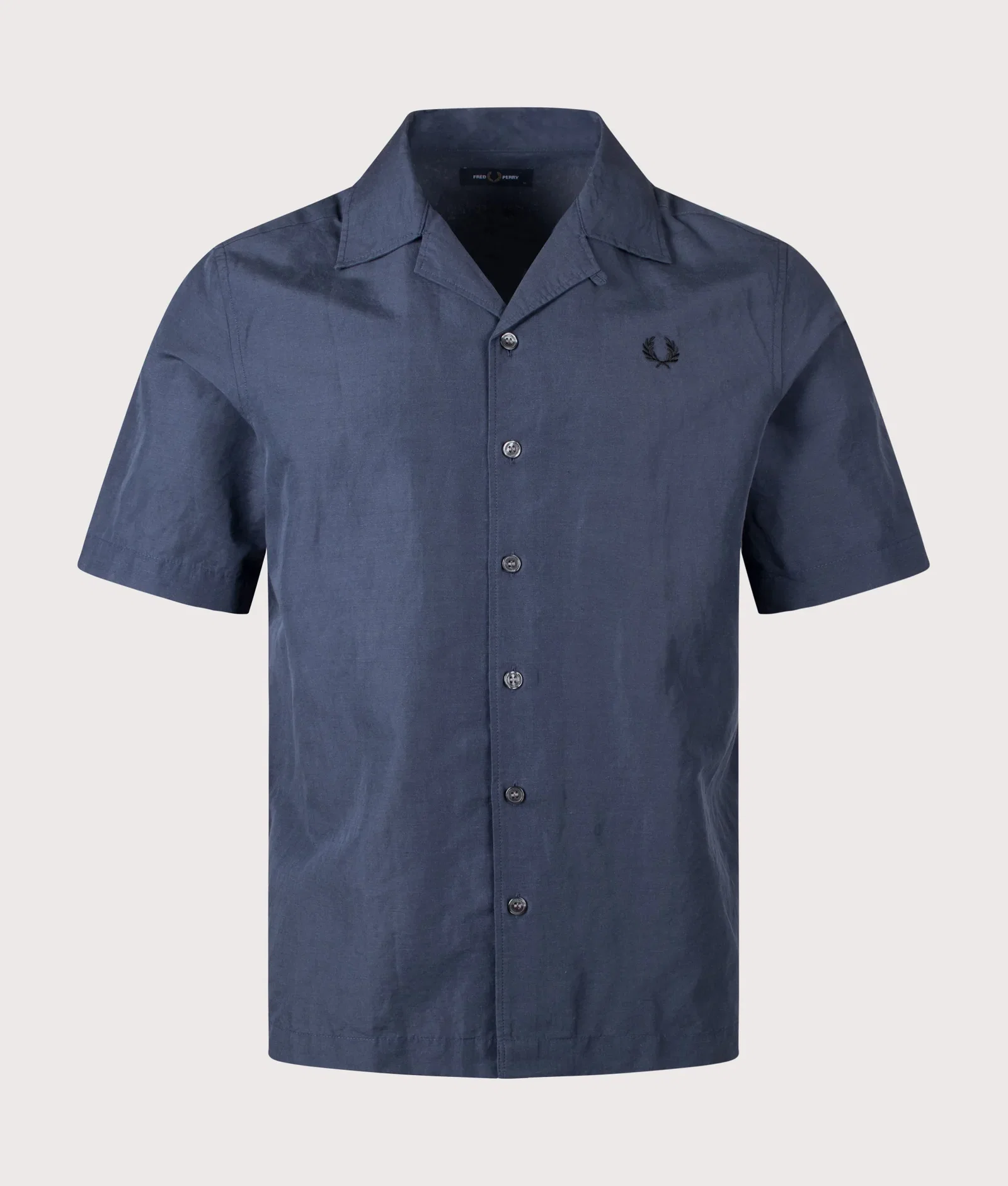 Relaxed Fit Linen Blend Revere Collar Shirt
