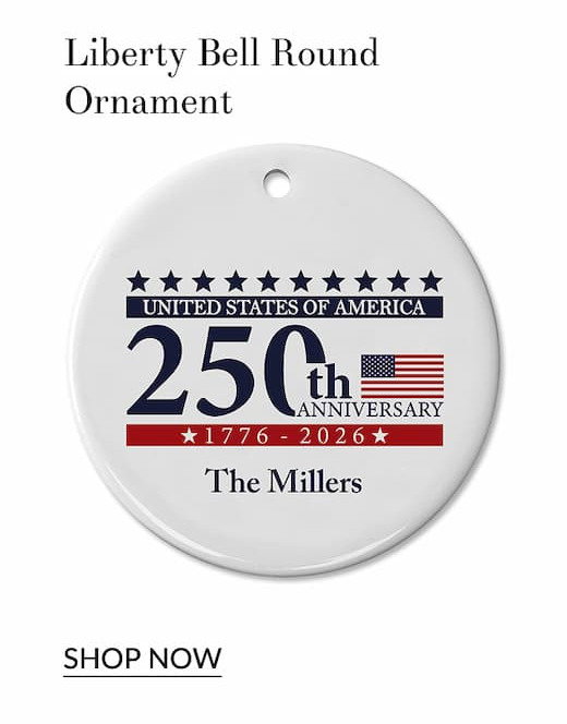 Liberty bell round ornament