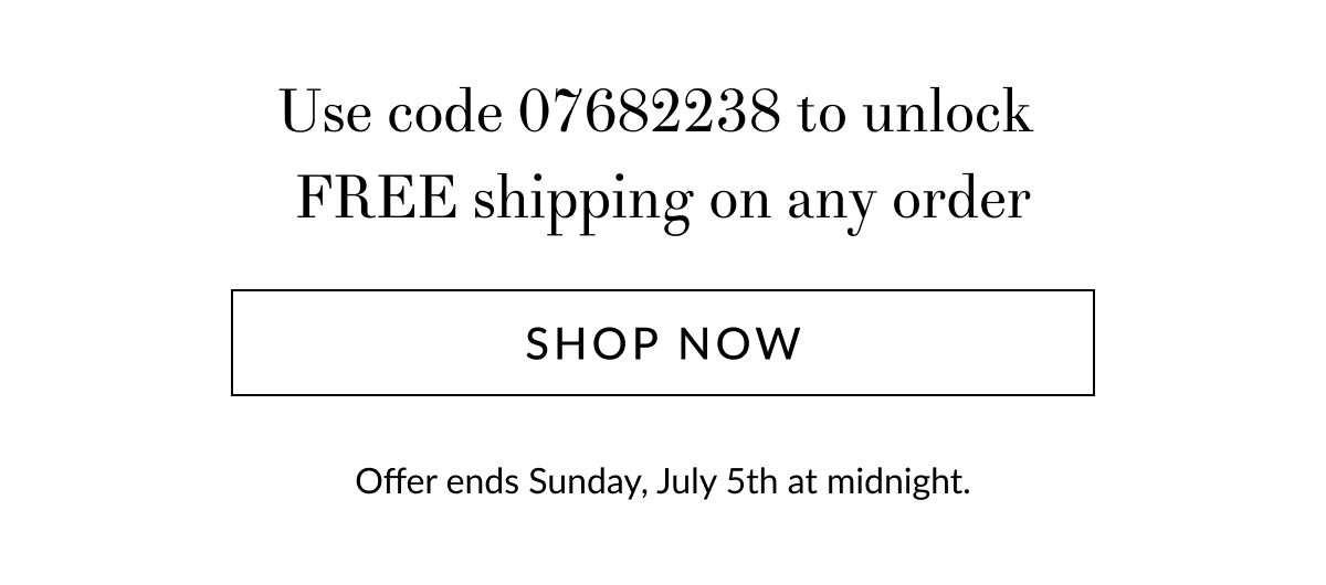Receive Free shipping on any order [Click here to Shop now]