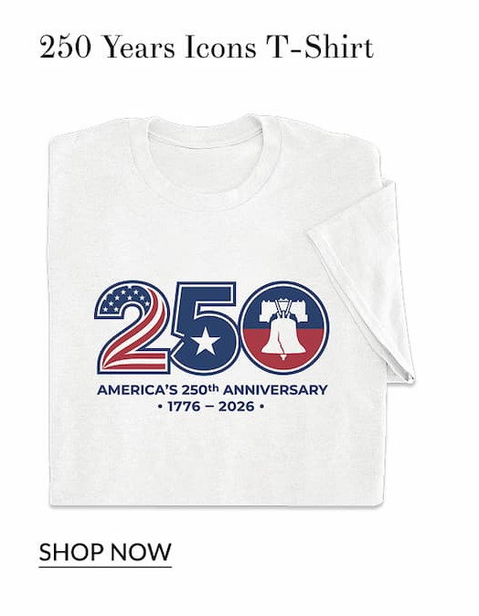 250 years icons t-shirt