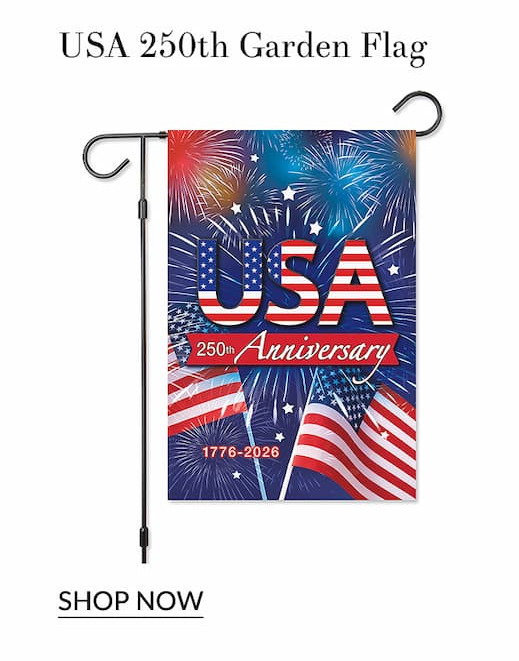 USA 250th garden flag