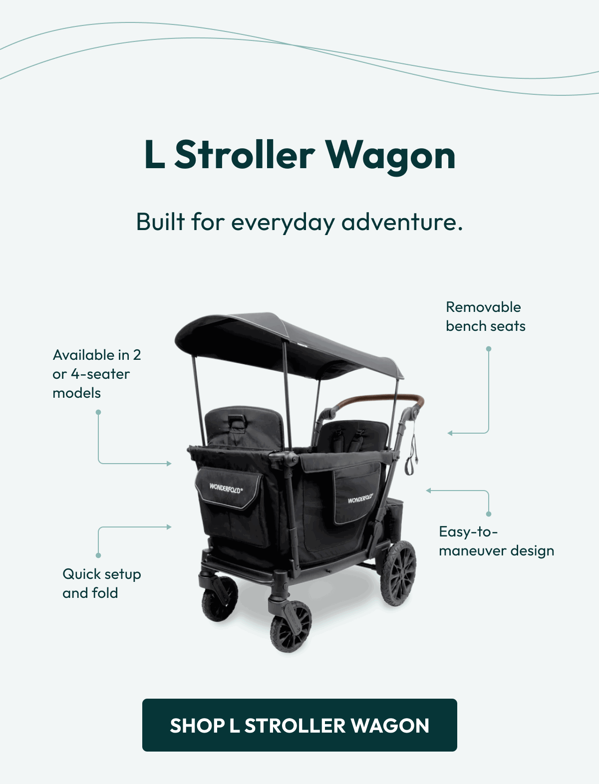L Stroller Wagon | Built for everyday adventure. | shop L stroller wagon