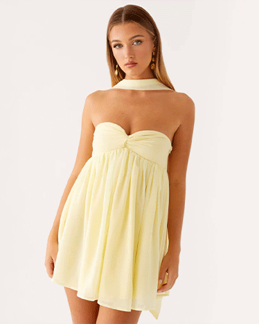 Saturn Mini Dress - Yellow