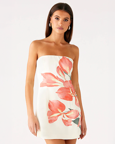 Denby Strapless Mini Dress - Siena Floral