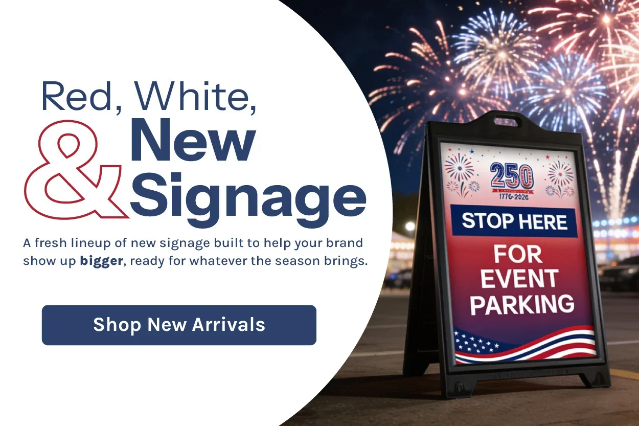 Red, White, & New Signage