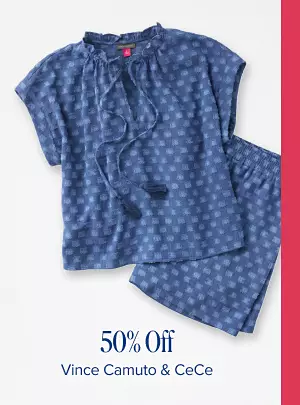 50% off Vince Camuto and CeCe. Shop now. A matching shirt and shorts set.
