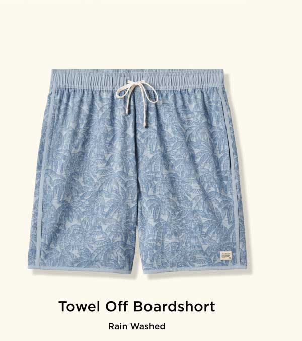 Towel Off Boardshort - Heather Grey 