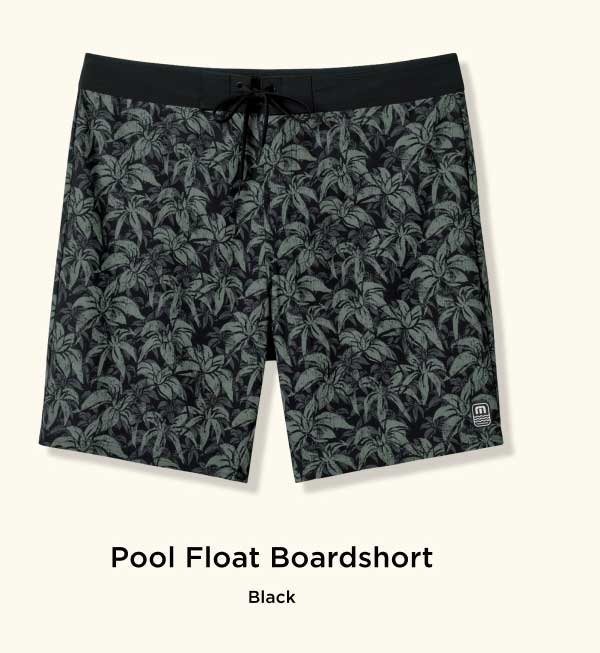 Pool Float Boarshort - Black 