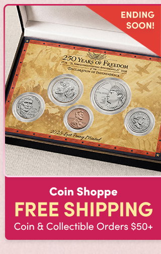 Coin Shoppe | FREE Shipping on All Coin & Collectible Orders $50+