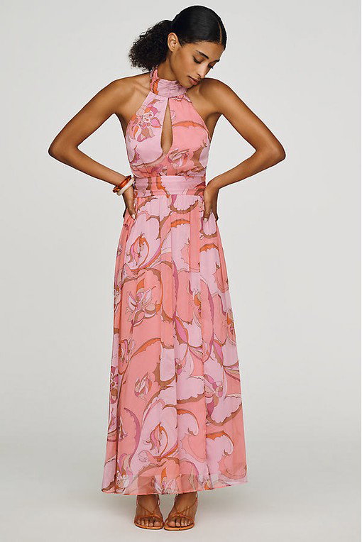 Maeve Cutout Halter Maxi Dress