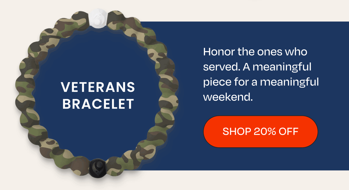 Veterans Bracelet | Honor the ones who served. A meaningful piece for a meaningful weekend. | Shop 20% Off