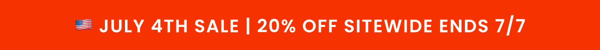 July 4th Sale | 20% off Sitewide Ends 7/7