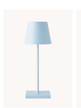 Zafferano Poldina Pro Cordless Table Lamp - Exclusive Serena & Lily Blue