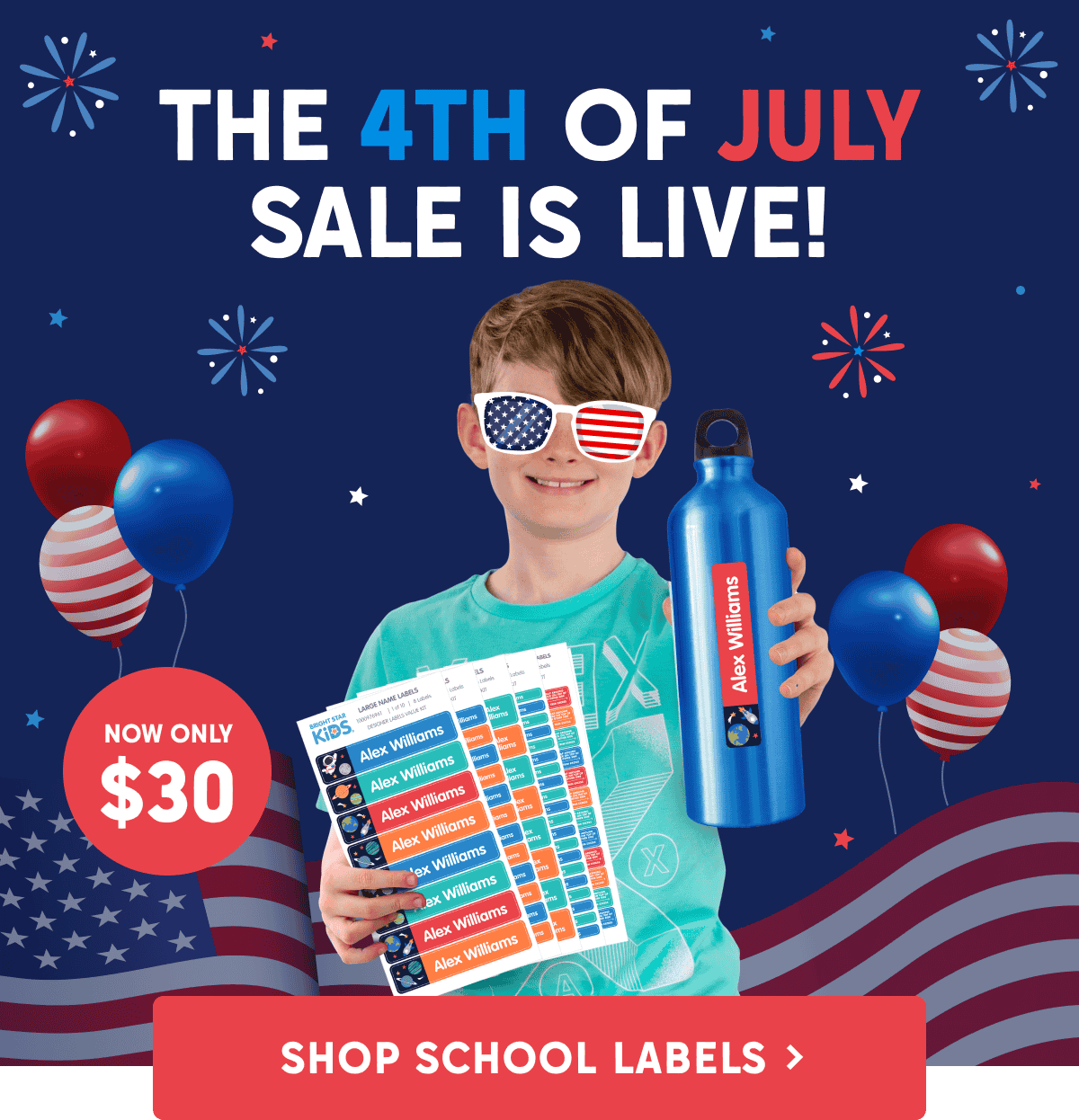 THE 4TH OF JULY SALE IS LIVE >