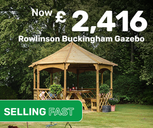 Rowlinson Buckingham Natural Gazebo 3.5 x 3.5m. £2,416