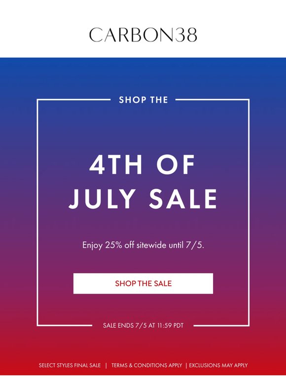 Shop 25% off Sitewide