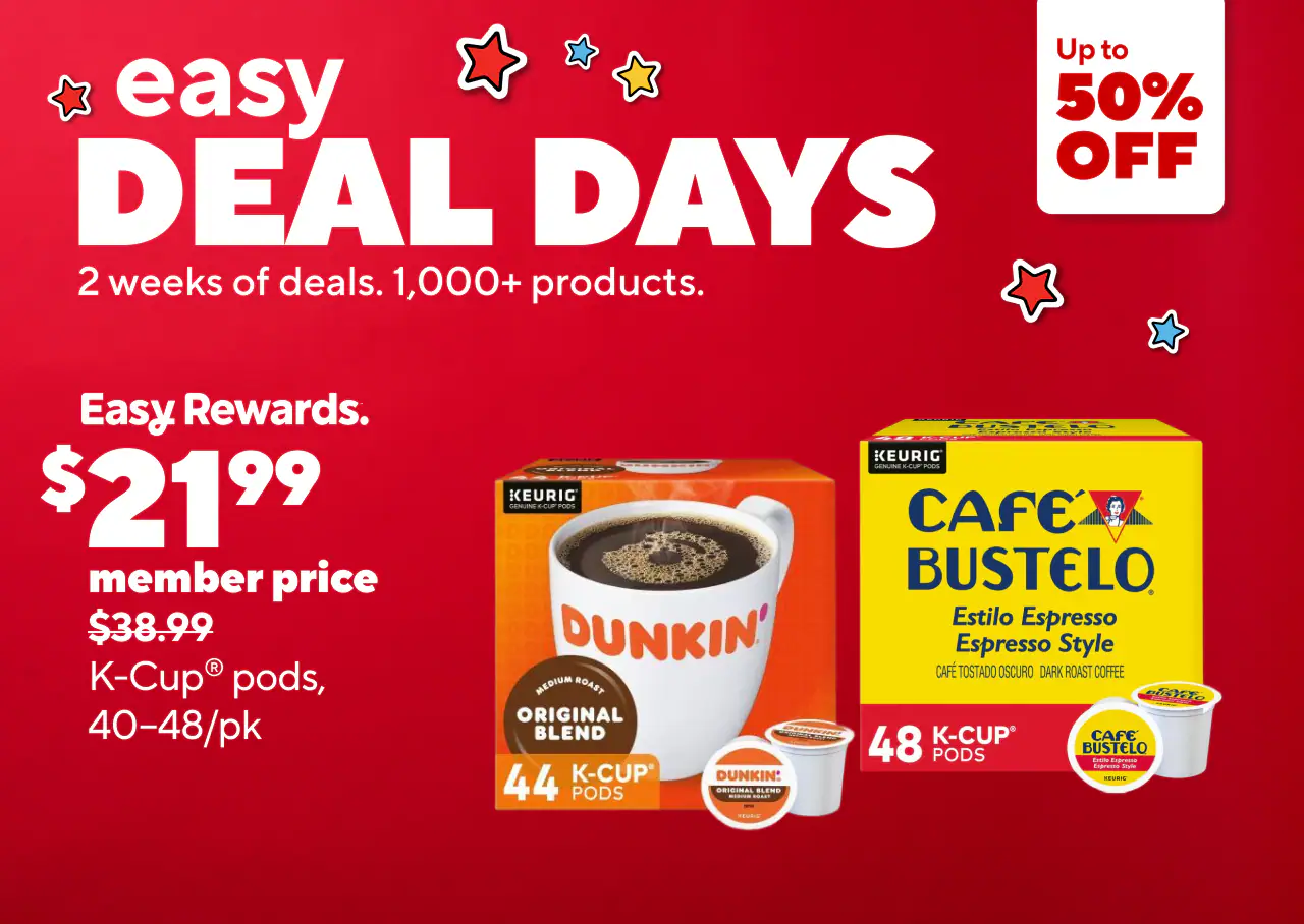 $21.99 member price $24.99 non-member $38.99 K-Cup® pods, 40–48/pk