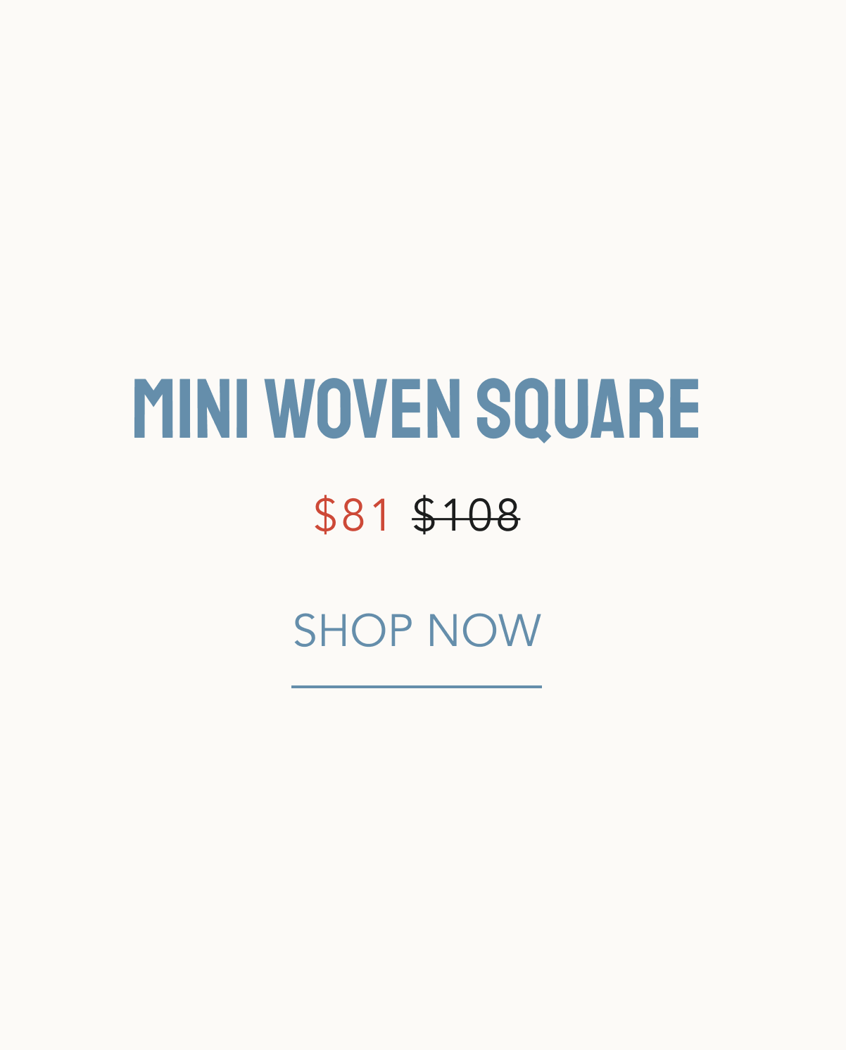 mini woven square gold on summer sale