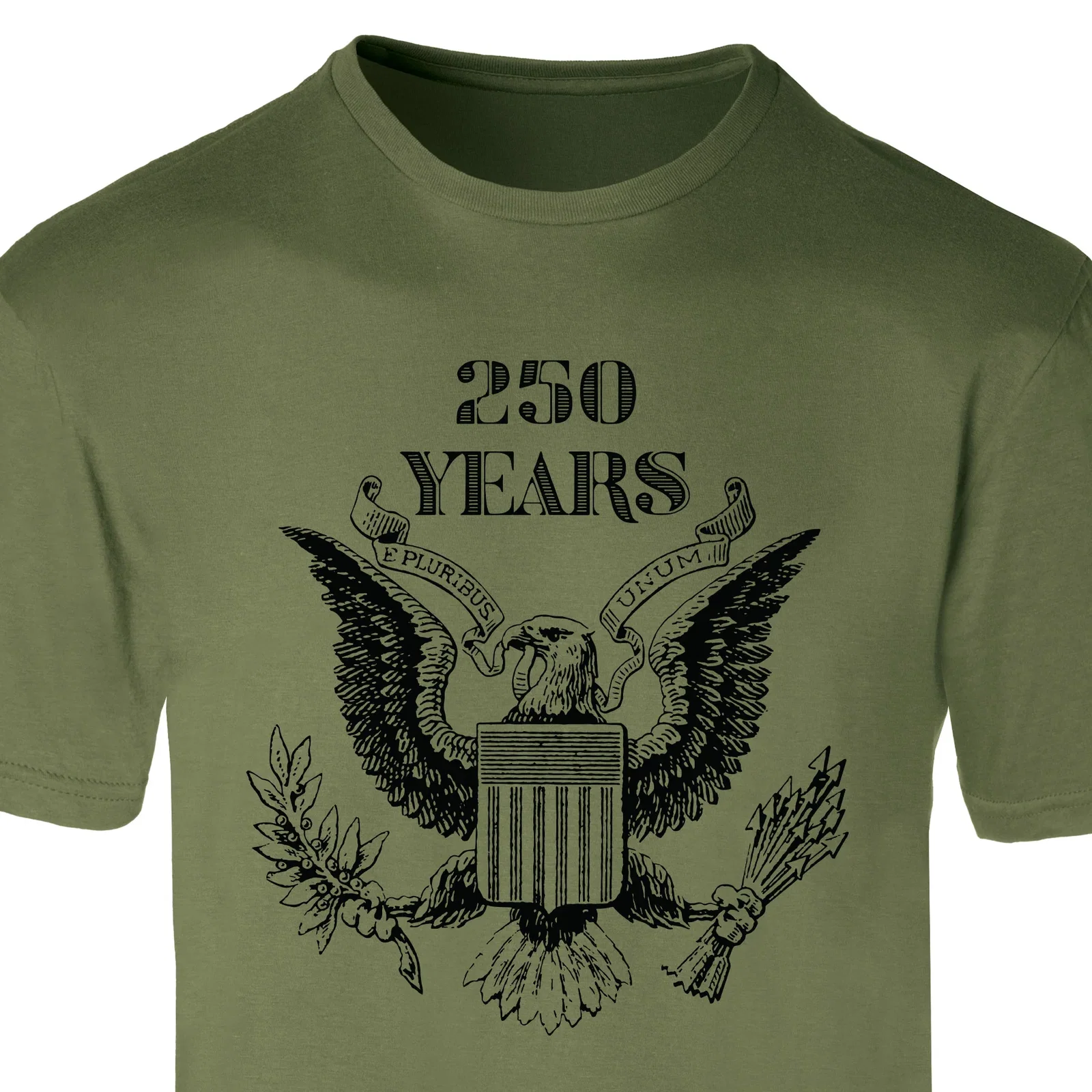 Image of Vintage Eagle 250 Years T-Shirt- OD Green