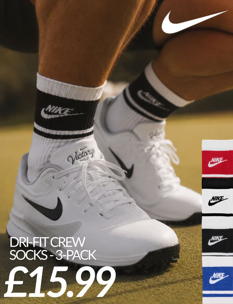 Nike Mens Everyday Elevated Dri-FIT Cushion Classic Cotton Crew Socks