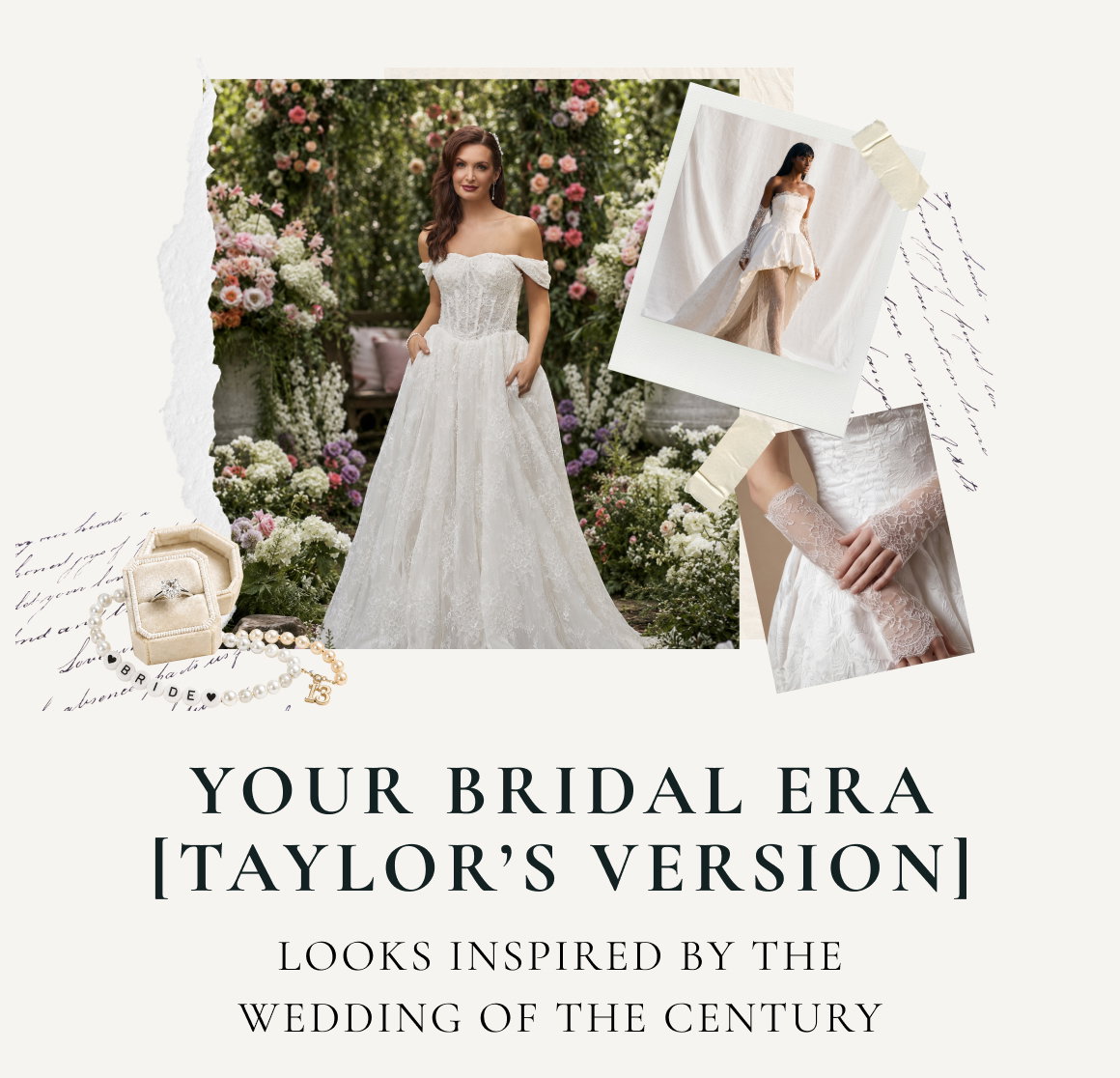 Your Bridal Era [Taylor’s VERSION] Looks inspired by the wedding of the century