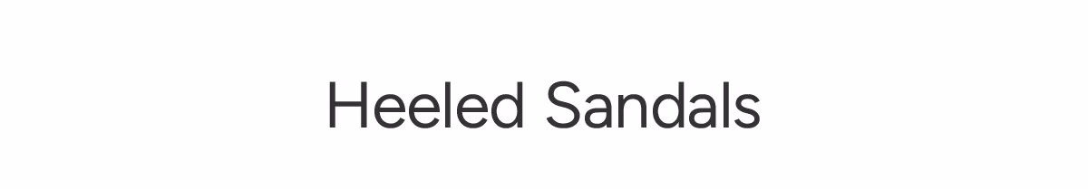 Heeled Sandals