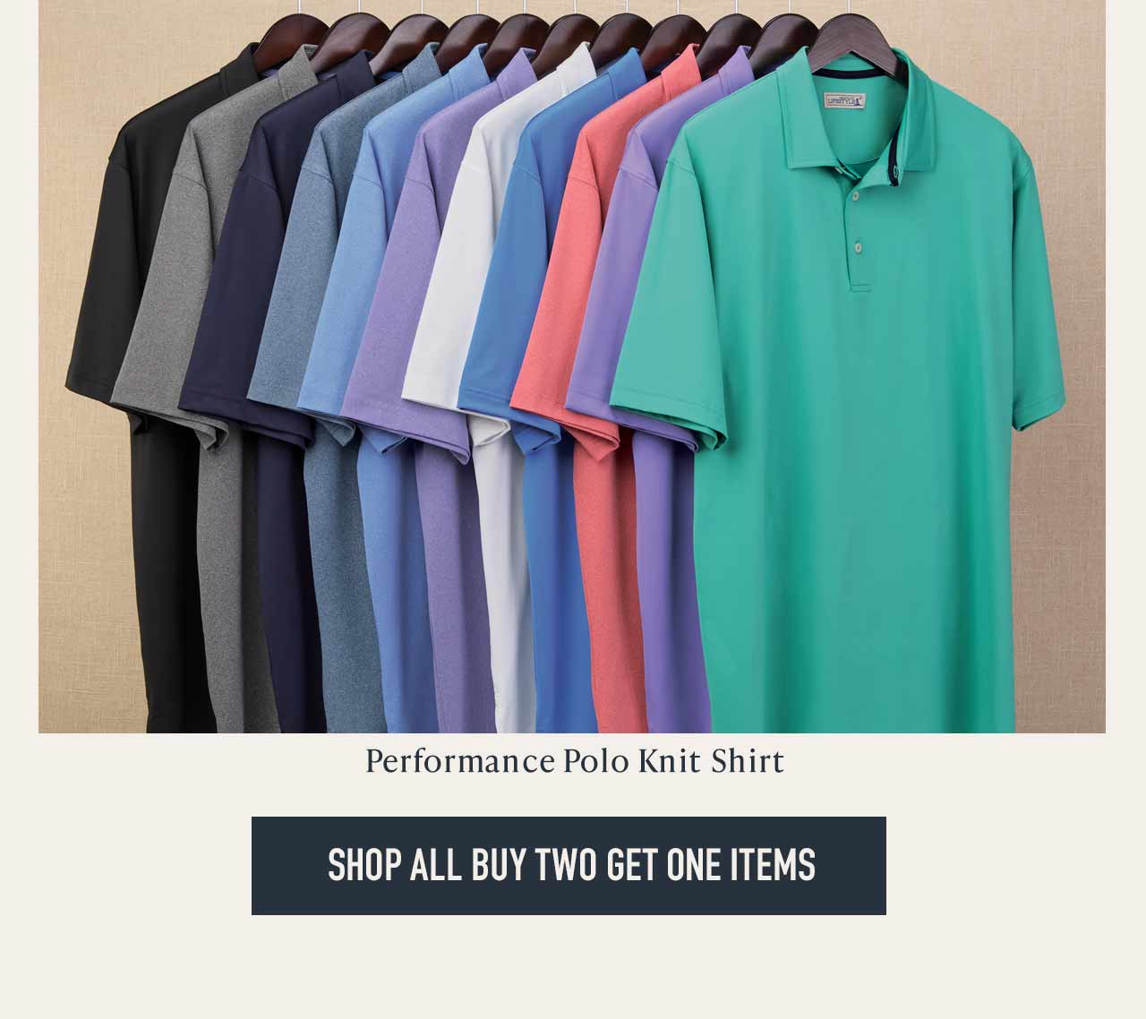More select shirts included in the Buy 2, Get 1 Free offer. Shop the one-day deal.