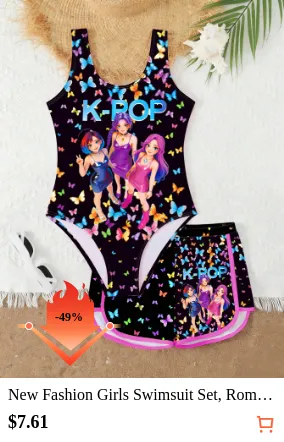 New Fashion Girls Swimsuit Set...