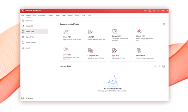 screenshot - PDF-Editor tools overview