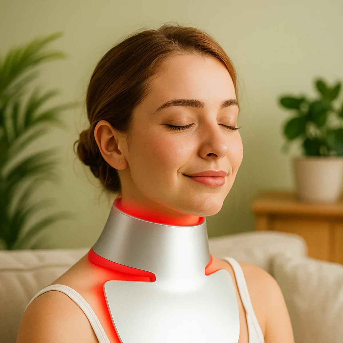 Image of LED Light Therapy Neckplate