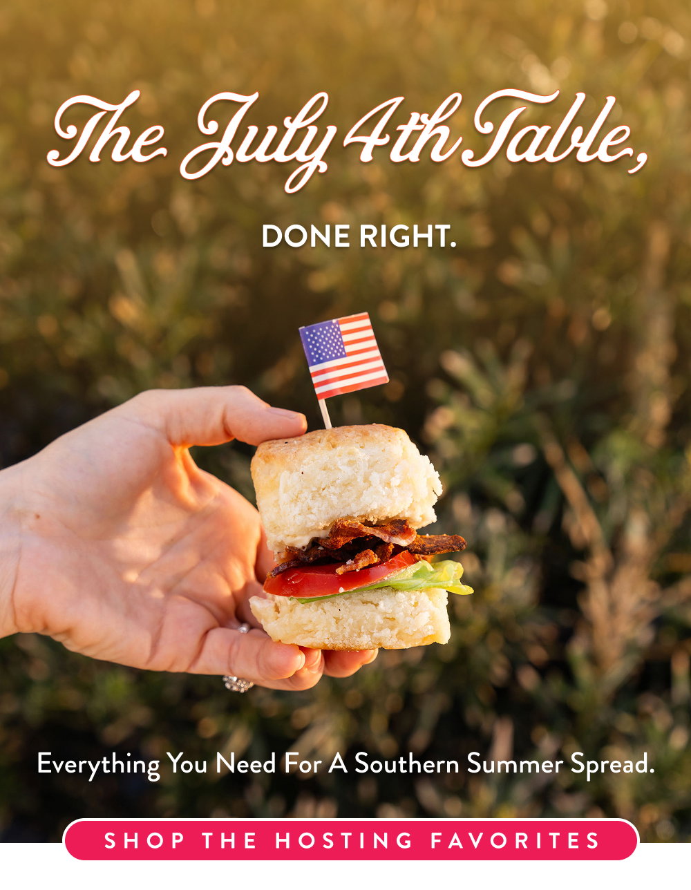 The July 4th Table, Done Right. Everything you need for a Southern summer spread.